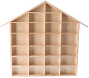 ČistéDrevo Drevená polica na autíčka