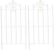 2x Mriežka na popínavé rastliny Paula - 180 x 85,5 cm - Krémová antik
