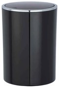 Čierny kúpeľňový kôš Wenko Inca