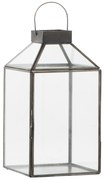 Ib Laursen Sklenený lampáš Norr Black 30,5 cm