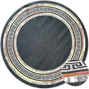 BE Koberec Porte 2228 BLACK GOLD – čierny okrúhly Rozmer: 120 cm