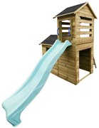 Detský domček Robert so šmykľavkou 165x118x249 cm