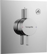 Hansgrohe DuoTurn E, batéria pod omietku pre 1 spotrebič, chrómová, HAN-75617000