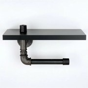 Držiak toaletného papiera Boruraf 239, čierna/strieborná