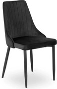 PROXIMA.store - Čalúnená jedálenska stolička BARI FARBA: čierna