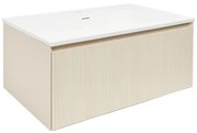 Kúpeľňová skrinka s umývadlom Naturel Austen 80x35x52 cm beige mat Naturel Austen80BG