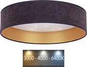 Brilagi - LED Stropné svietidlo VELVET STAR LED/24W/230V pr. 40 cm  šedá/zlatá