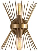 Nástenné svietidlo KIRPI 2xE27/40W/230V zlatá
