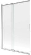 Mexen Fox, 2-krídlová vaňová zástena 120x150 cm, 5mm číre sklo, chrómový profil, 891-120-002-01-00