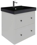 Kúpeľňová skrinka s umývadlom Naturel Forli 60x53x46 cm v šedej farbe mat FORLI60GMUVERB