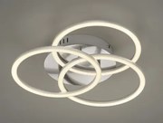 Stropné/nástenné LED osvetlenie Circle, matný nikel%