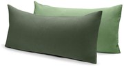 Džersejové obliečky na vankúš, 2 ks, zelené