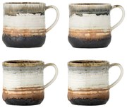 Hrnčeky v súprave 4 ks z kameniny 380 ml Deana – Bloomingville