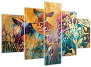 Obraz - Abstraktná maľba prírody (150x105 cm)