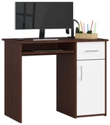PC stolík Padma (wenge + biela). Akcia -19%. Vlastná spoľahlivá doprava až k Vám domov. 1068864