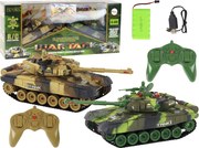 LEAN Toys Diaľkovo ovládaný vojnový tank RC infračervený bojový tank Set