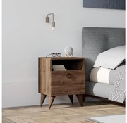Nočný stolík BARLO 50x40 cm hnedá