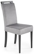 Stolička Clarion 2 drevo/velvet čierna/monolit 85