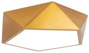 Toolight - Stropné svietidlo Diamond 30cm E27 3x60W APP875-C, zlatá, OSW-08973