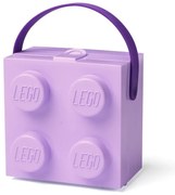 Fialový úložný box s rukoväťou LEGO®