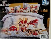 Obliečky Vianočný vzor 2A Bavlna 7-dielna súprava