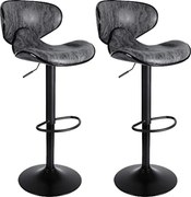 2x Barová stolička Hawaj CL-2112-2 tmavo šedá