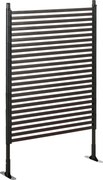 Outsunny Záhradný Plot Kovový Plot 93 x 150 cm Vysoká Dekoratívna Mriežka Sada s Nohami Pes Plot Horný Oblúkový Plot Krajinný Plot pre Záhradné Kvetin