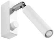 Nástenné svietidlo Eyetech, 1x biele kovové tienidlo, (možnosť polohovania)