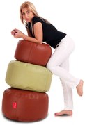 INTERMEDIC SK - Sedací vak 58x28 cm z ekokože | podnožka, sedenie, 135l, 1 ks Farba: E12 - Hnedá svetlá (Ekokoža)