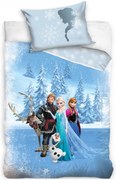 Obliečky do detskej postieľky Ľadové kráľovstvo - Frozen - motív Pravé priateľstvo - 100% bavlna - 40 x 60 cm + 100 x 135 cm