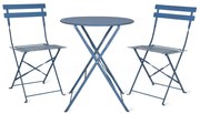 Garden Trading Záhradný set stolíka so stoličkami Bistro Cove Blue – Small