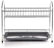 Odkvapkávač na riad  2 chróm 40cm