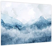 Obraz - Mraky a vlny, akvarel (70x50 cm)