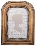 Zlatý antik fotorámik s perličkami - 16 * 2 * 21 cm / 10 * 15 cm