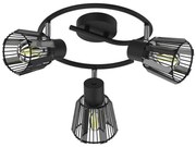 Prezent 27518 - Bodové svietidlo PONTEO 3xE27/40W/230V čierna