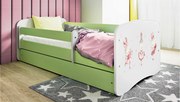 XXXLutz POSTEĽ PRE DETI A MLÁDEŽ 80/160 cm, zelená, biela MID.YOU - Detské izby - 00214200022W