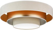 Duolla - LED Stropné svietidlo LUNETA LED/26W/230V pr. 60 cm 4000K krémová/zlatá