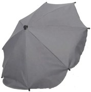 Slnečník na kočík - sivý