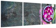 Obraz - Wellness (s hodinami) (90x30 cm)
