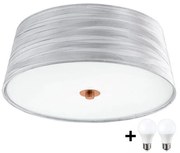 Eglo Eglo 32111- LED Stropné svietidlo FONSEA 1 2xE27/9W/230V strieborná/medená LEDEG32111