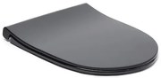 WC doska VitrA Sento duroplast čierna mat 120-483-009