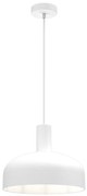 Závesné svietidlo Visby, 1x biele kovové tienidlo, w