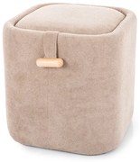 Béžová taburetka NAP s úložným priestorom 37x37 cm