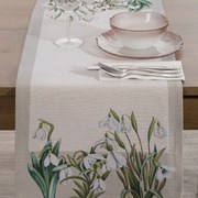 GOBELÍNOVÝ BEHÚŇ NA STÔL NIVALIS 40X100 CM VZOROVANÁ