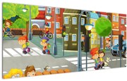 Obraz - Detské mestečko (120x50 cm)