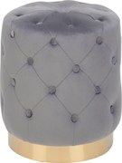 XXXLutz TABURETKA, drevo, kov, textil, 37,5/40/37,5 cm Xora - Kreslá - 000239003401