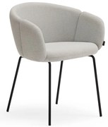 Svetlosivé čalúnené jedálenské kreslo Add – Teulat