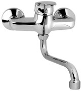 Mereo Mereo, Drezová nástenná batéria, Sonáta, s ramienkom rúrkovým pr. 18 mm - 200 mm, chróm, MER-CB30101N