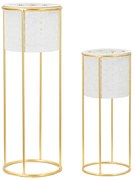 Kovové stojany na kvety 2 ks ø 17 cm (výška 46 cm) Whity – Mauro Ferretti