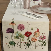 OBRUS NAT 40X100 CM VZOROVANÝ